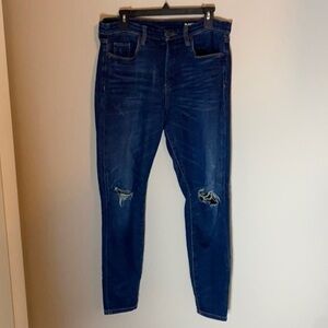 Blank Denim Mid Rise‎ Skinny Distressed Jeans Size 31